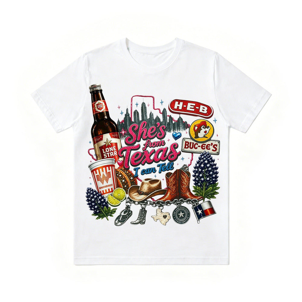 "She's From Texas I Can Tell" Unisex T-shirt