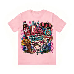 Shes from texas i can tell Unisex T-shirt