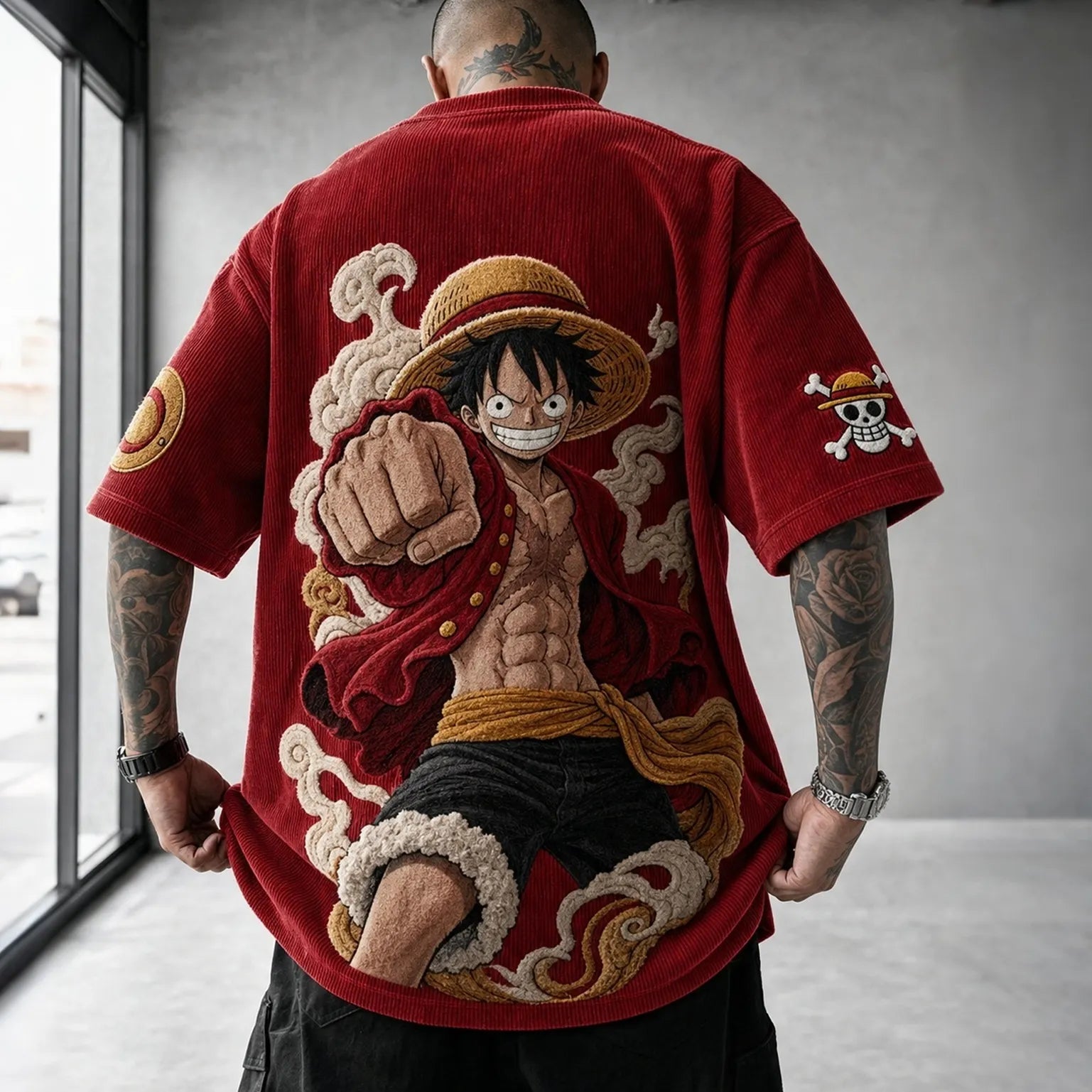 Unisex Anime-Style Retro Oversized T-Shirt