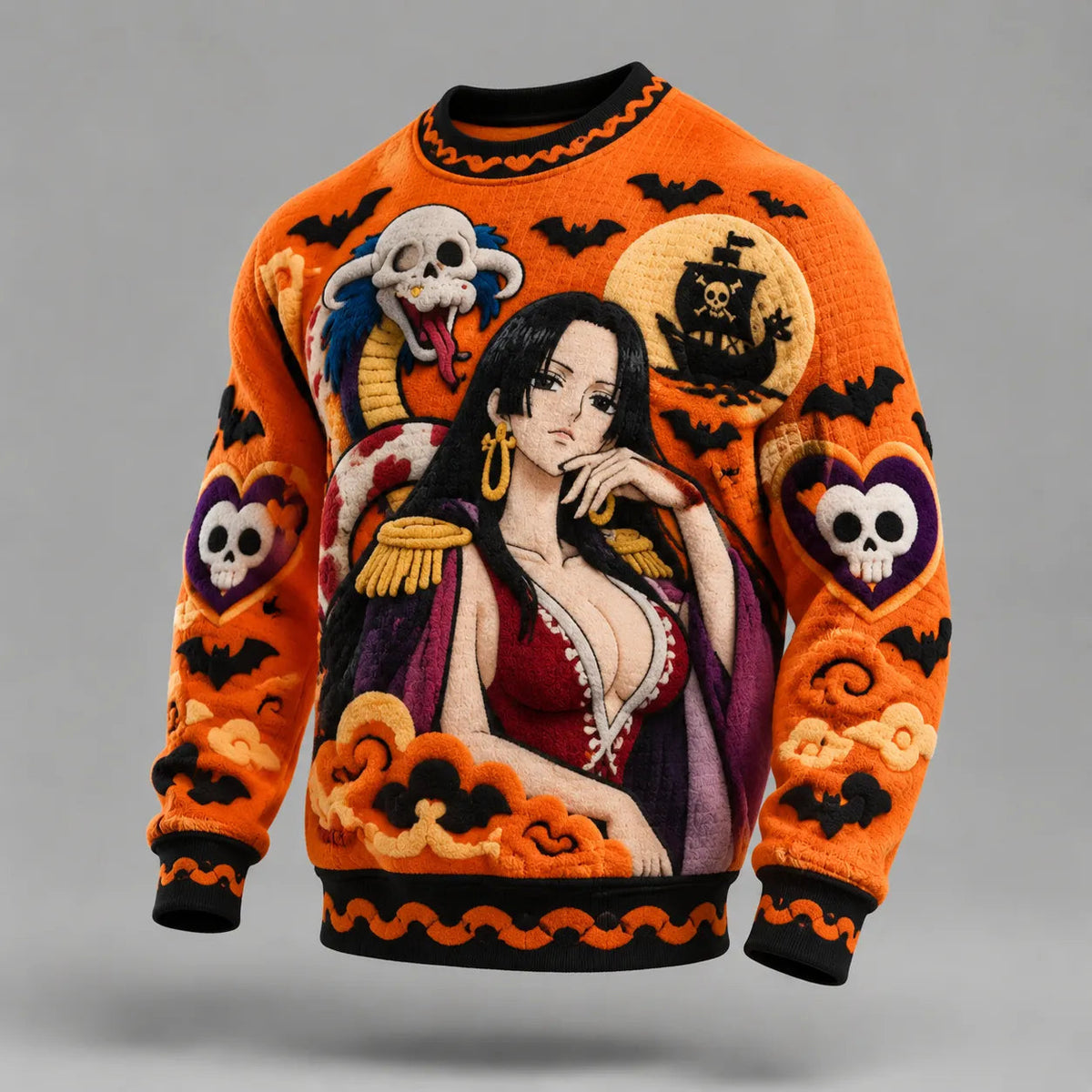 Anime Character Graphic Knitted Pullover Sweater