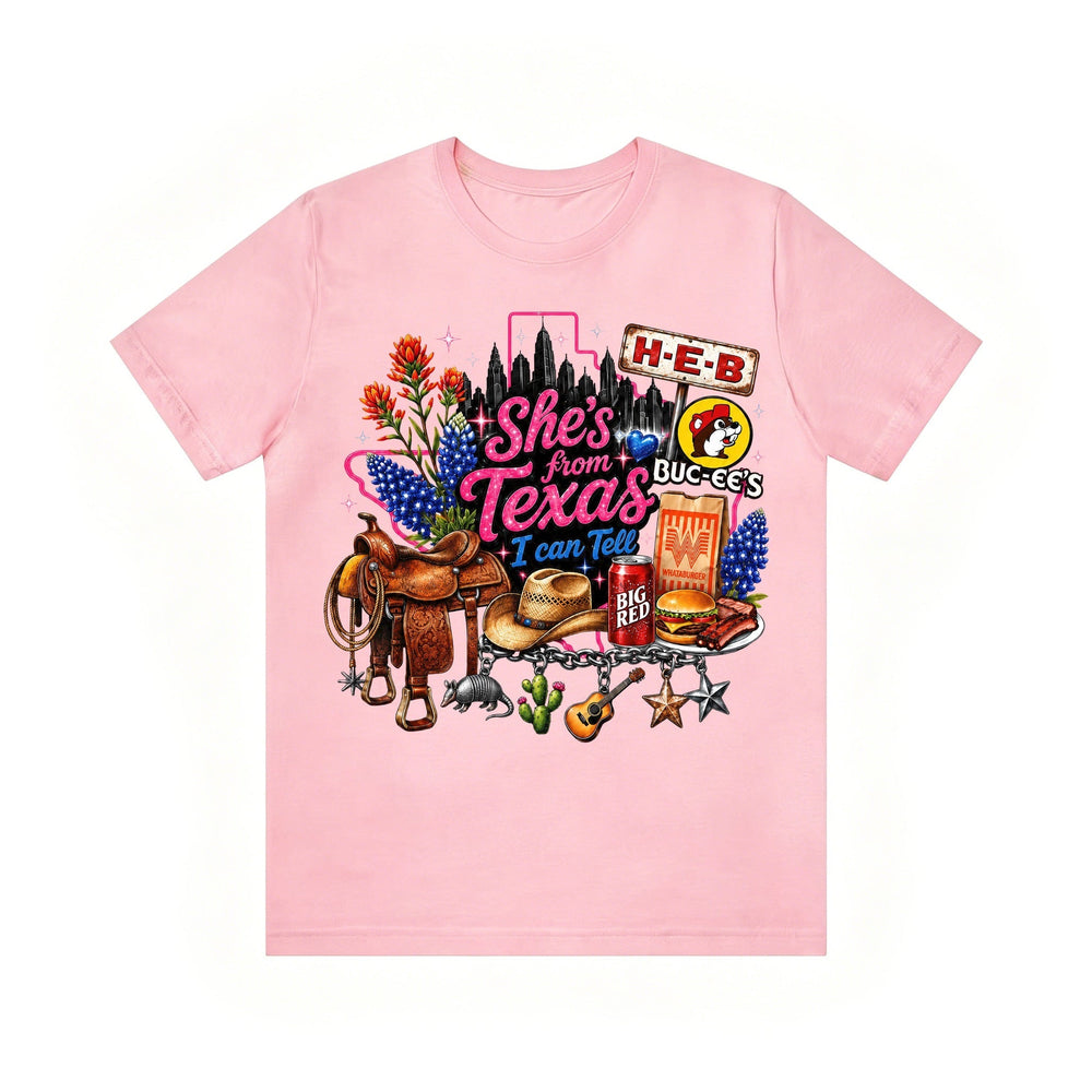 She's from Texas I Can Tell State Pride Girls  T-Shirt