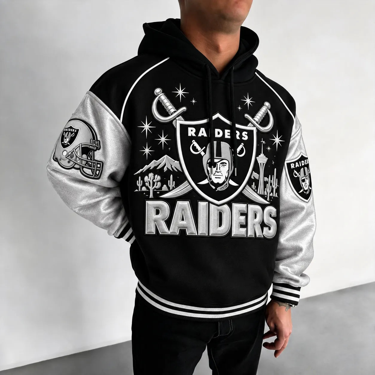 Rugby-print Hoodie