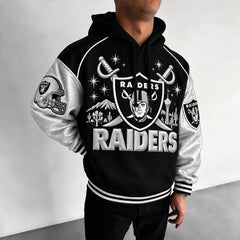 Rugby-print Hoodie