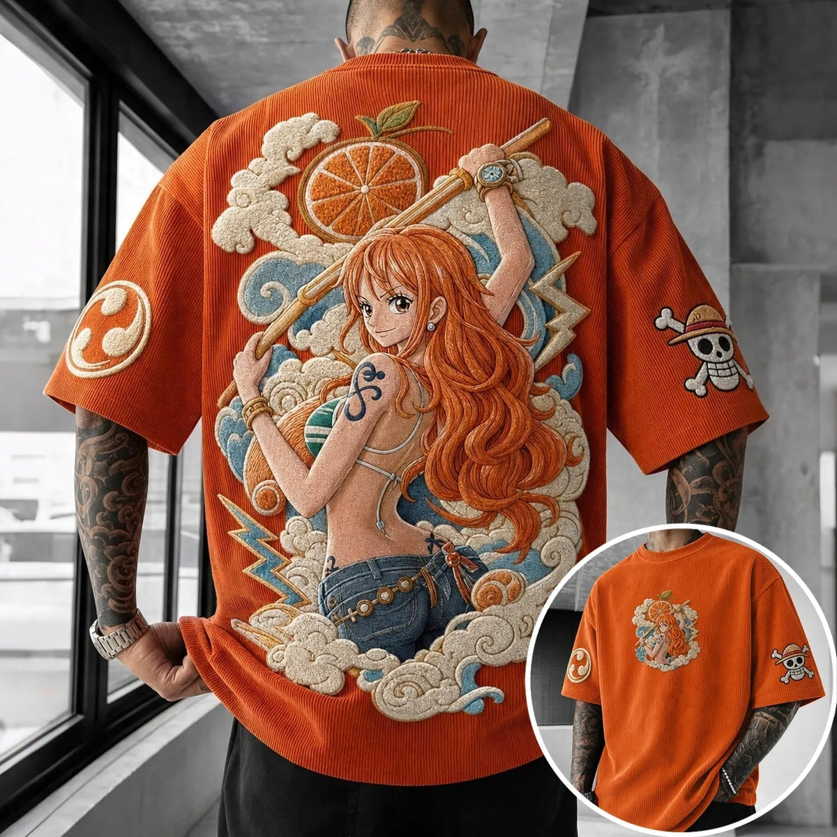 Unisex Anime-Style Retro Oversized T-Shirt