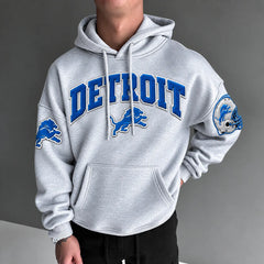 Rugby-print Hoodie