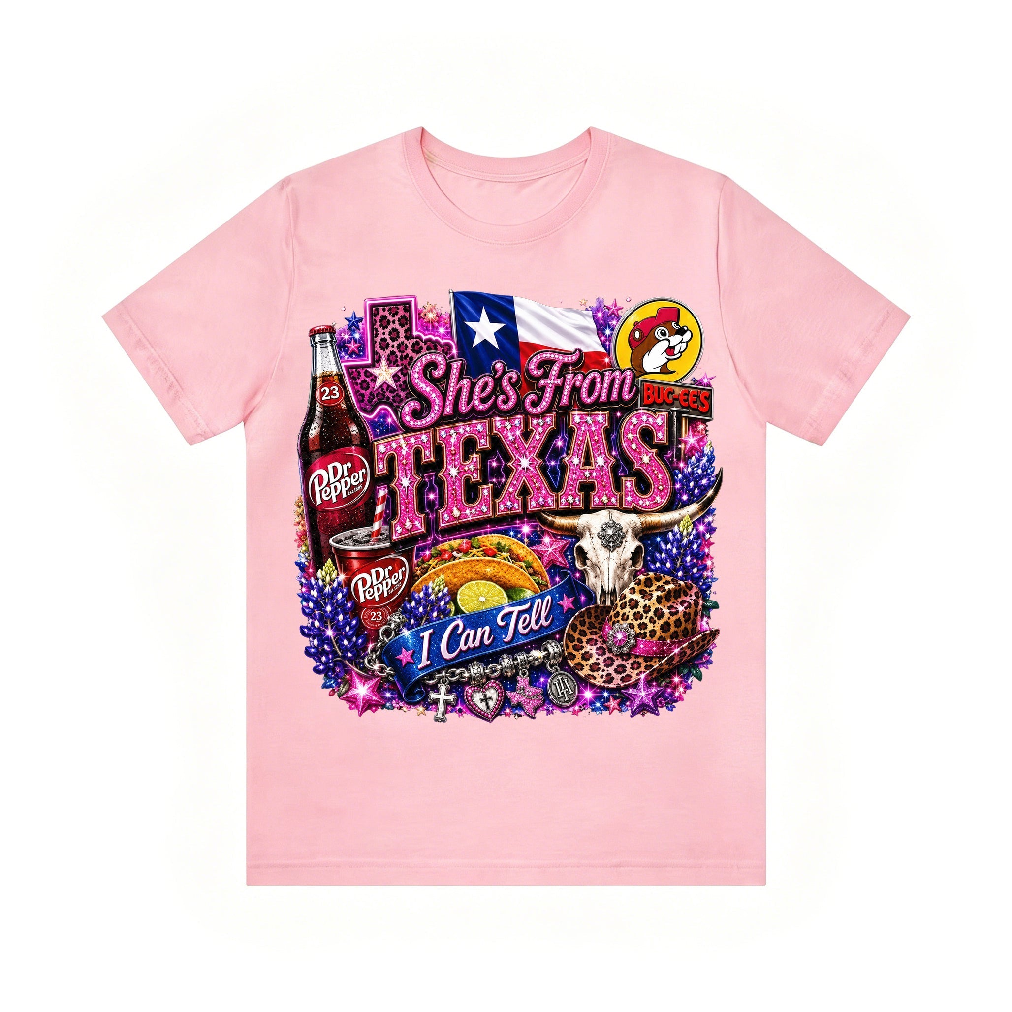 Shes from texas i can tell Unisex T-shirt