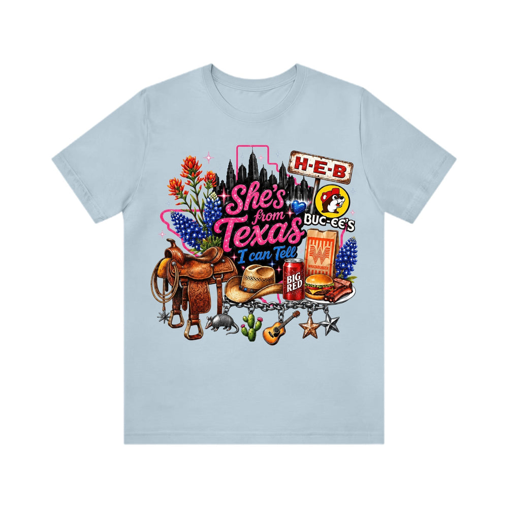 She's from Texas I Can Tell State Pride Girls  T-Shirt