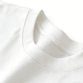Men's Spring And Summer Loose T-shirt With Personalized Anime Character Embroidery