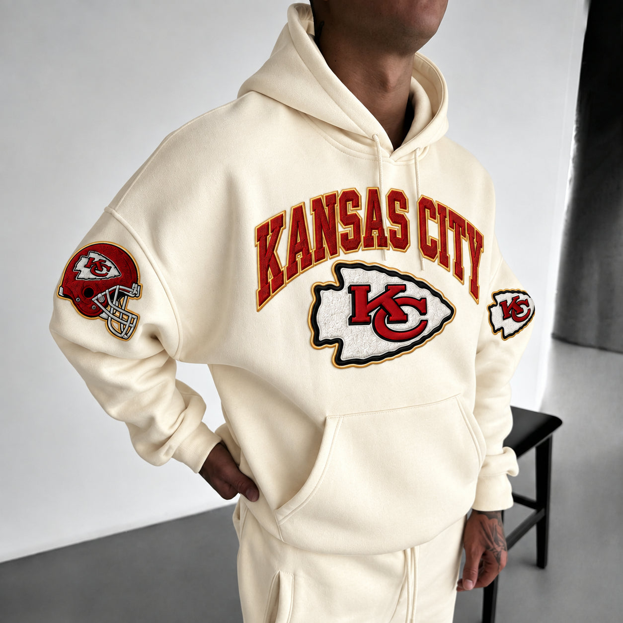 Rugby-print Hoodie