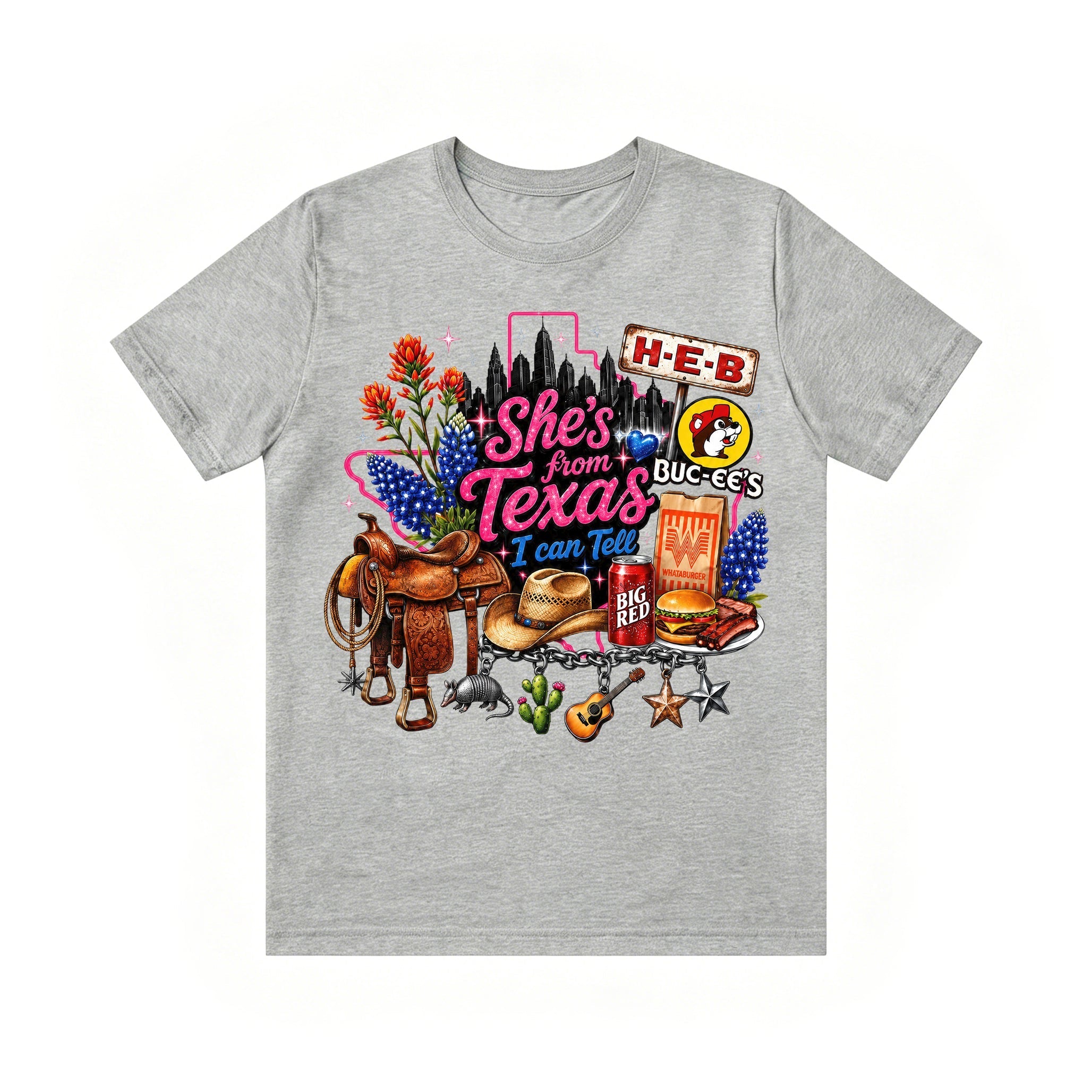 She's from Texas I Can Tell State Pride Girls  T-Shirt