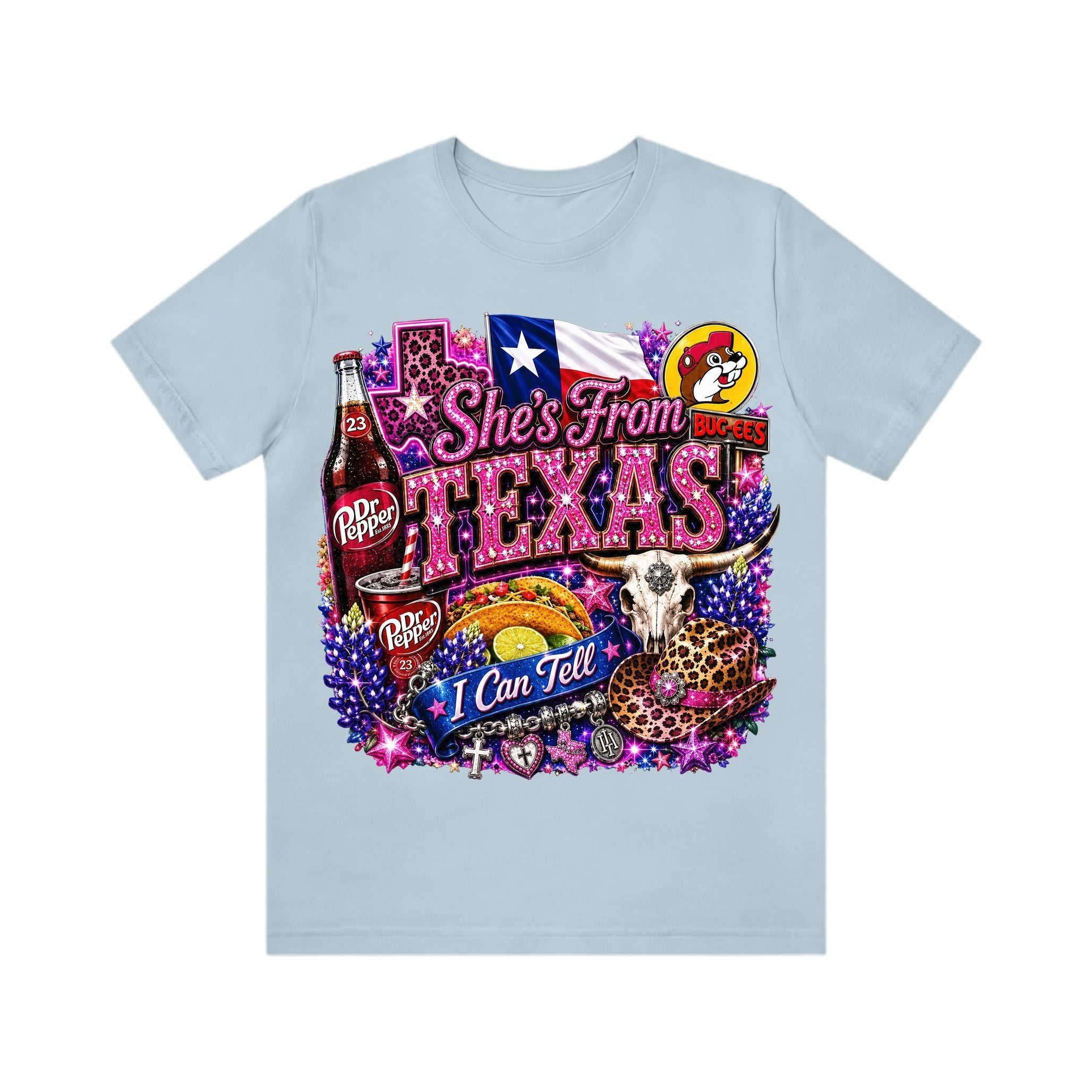 Shes from texas i can tell Unisex T-shirt