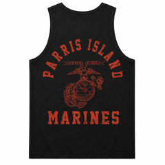 Menswear Soft Outdoor Fabric Parris Island Marines Tank Top