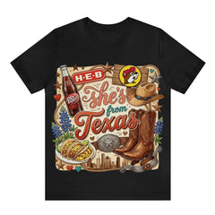 "She's From Texas I Can Tell" Unisex Texas Residents T-shirt