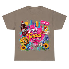"She's From Texas I Can Tell" Texas T-shirt