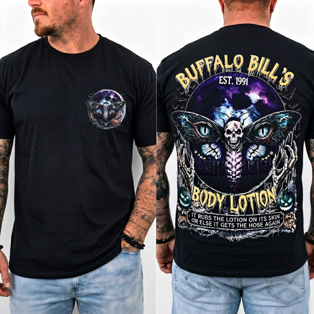 Vintage Horror Movie Double‑Sided Print T‑Shirt