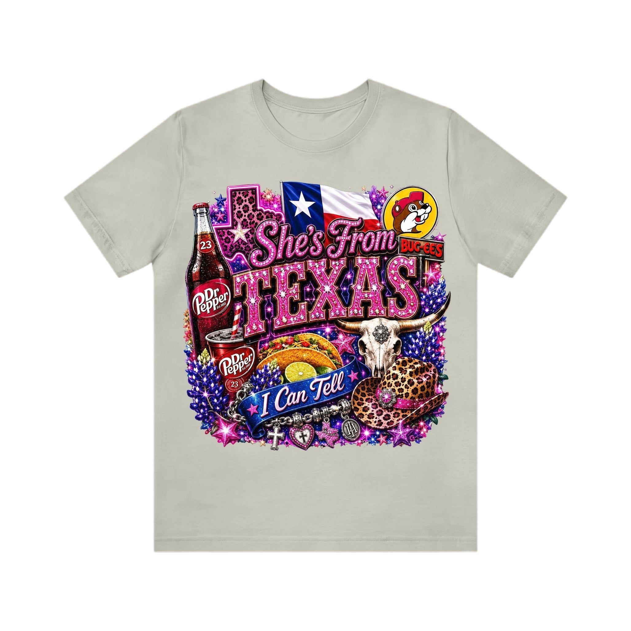 Shes from texas i can tell Unisex T-shirt