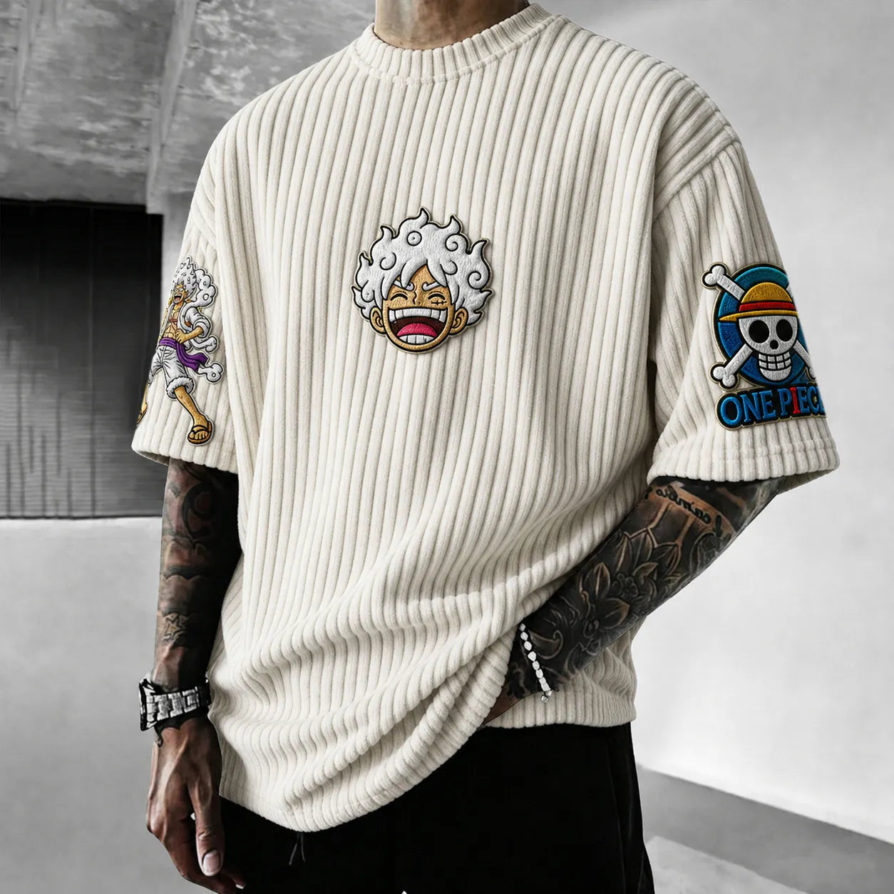 Unisex Anime-Style Retro Oversized T-Shirt