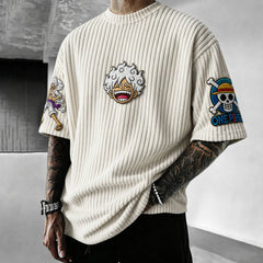 Unisex Anime-Style Retro Oversized T-Shirt