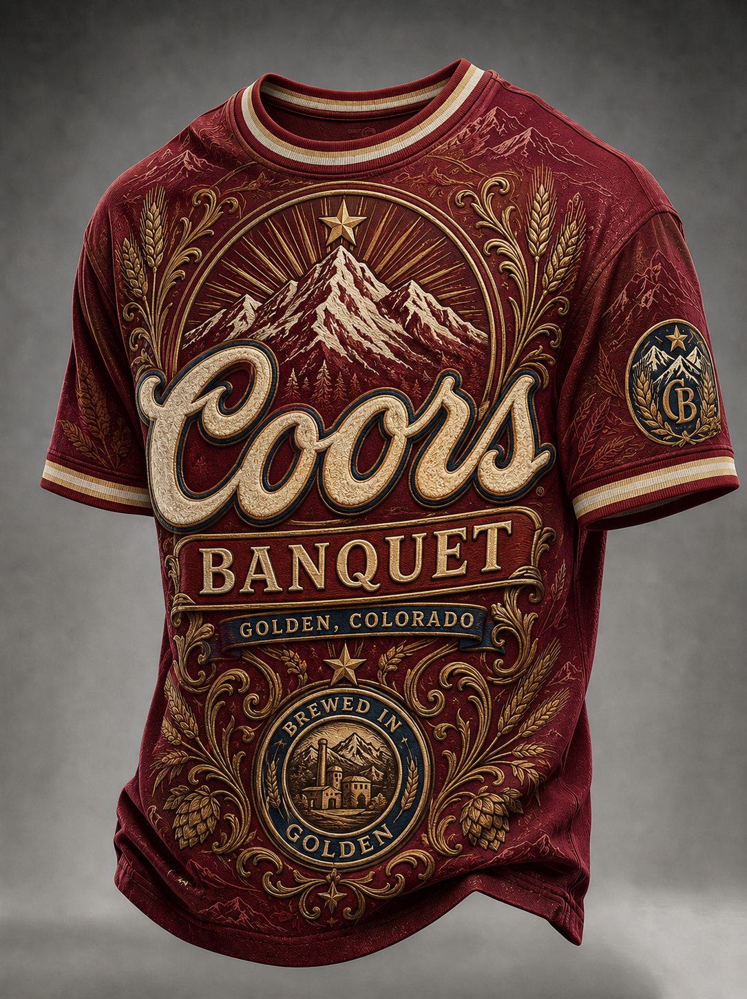 Men's Beer Print T-Shirt