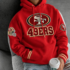 Rugby-print Hoodie