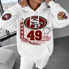 Rugby-print Hoodie