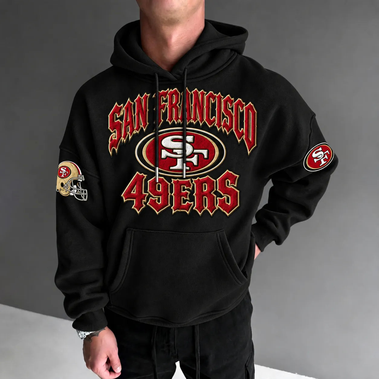 Rugby-print Hoodie