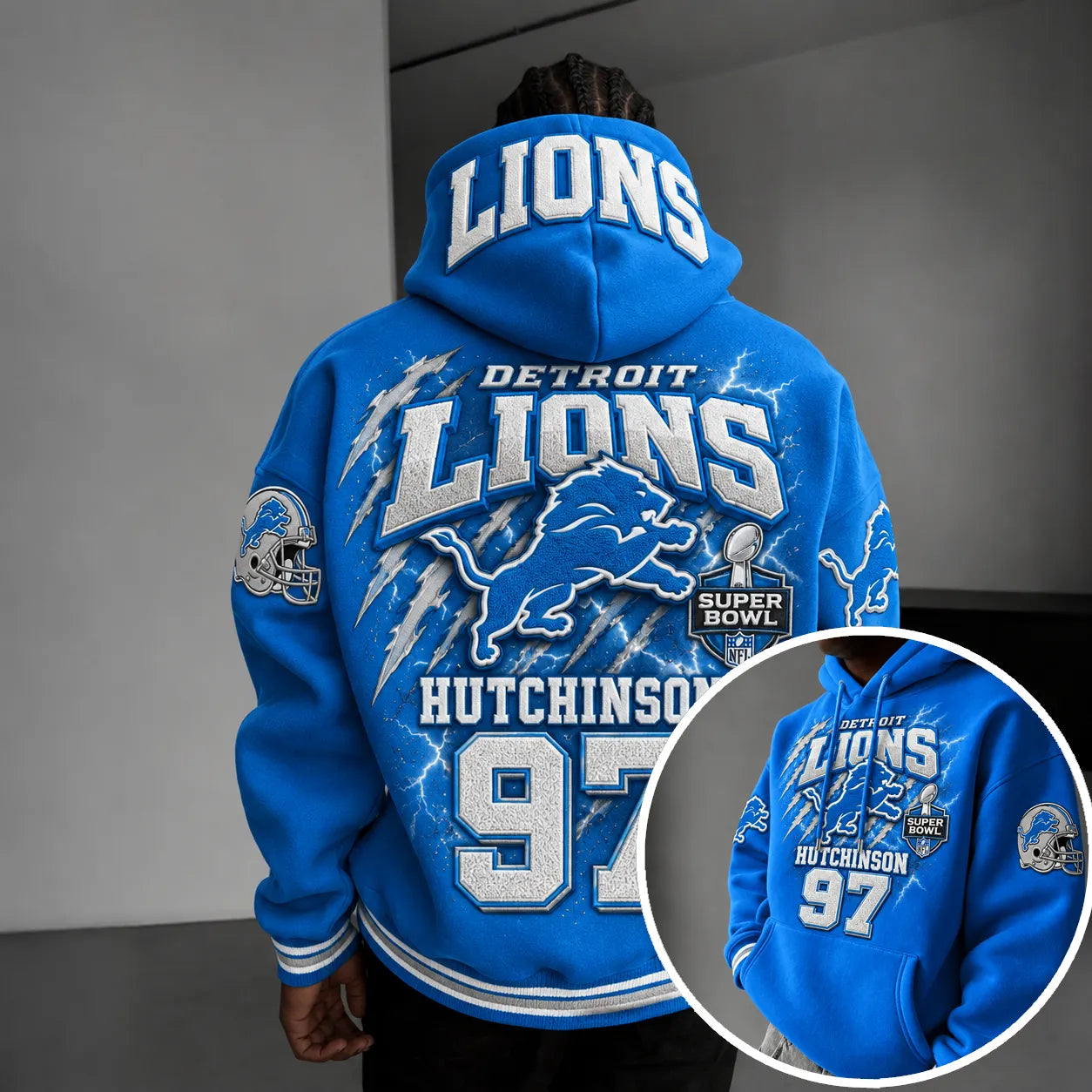 Rugby-print Hoodie