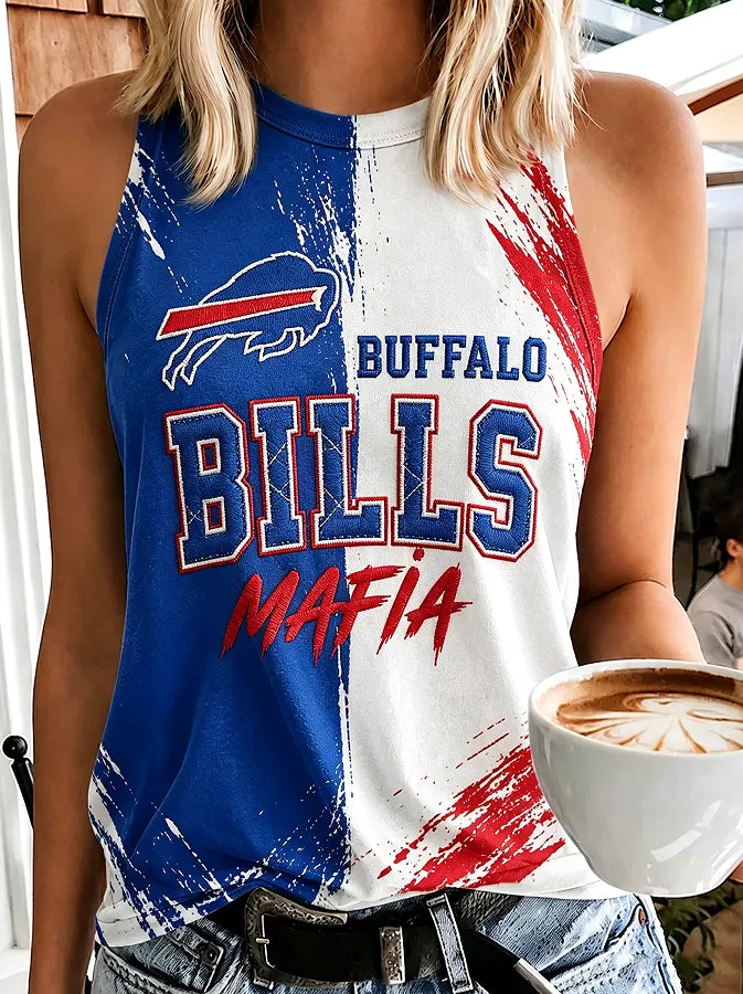 Women's Football Print Tank Top