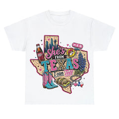 Shes From Texas I Can Tell - Western Southern Vibes T-shirt