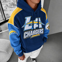 Rugby-print Hoodie
