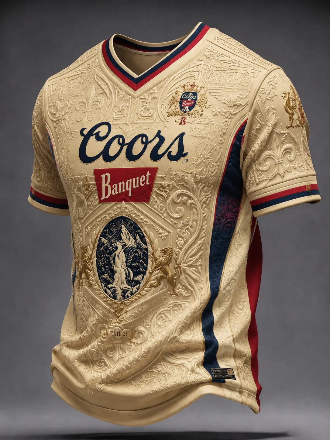 Men's Casual Beer Print Top