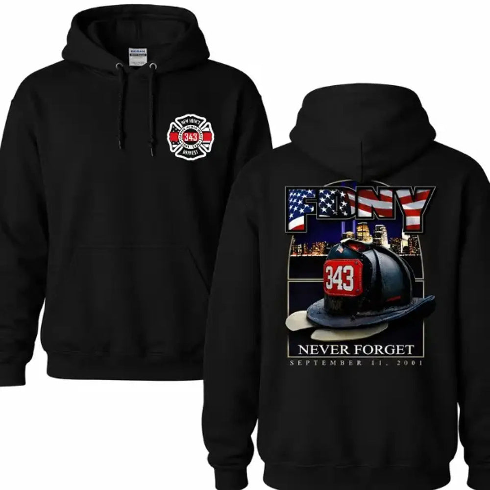 Fdny 343 Firefighter Memorial T-shirt Sweatshirt Hoodie