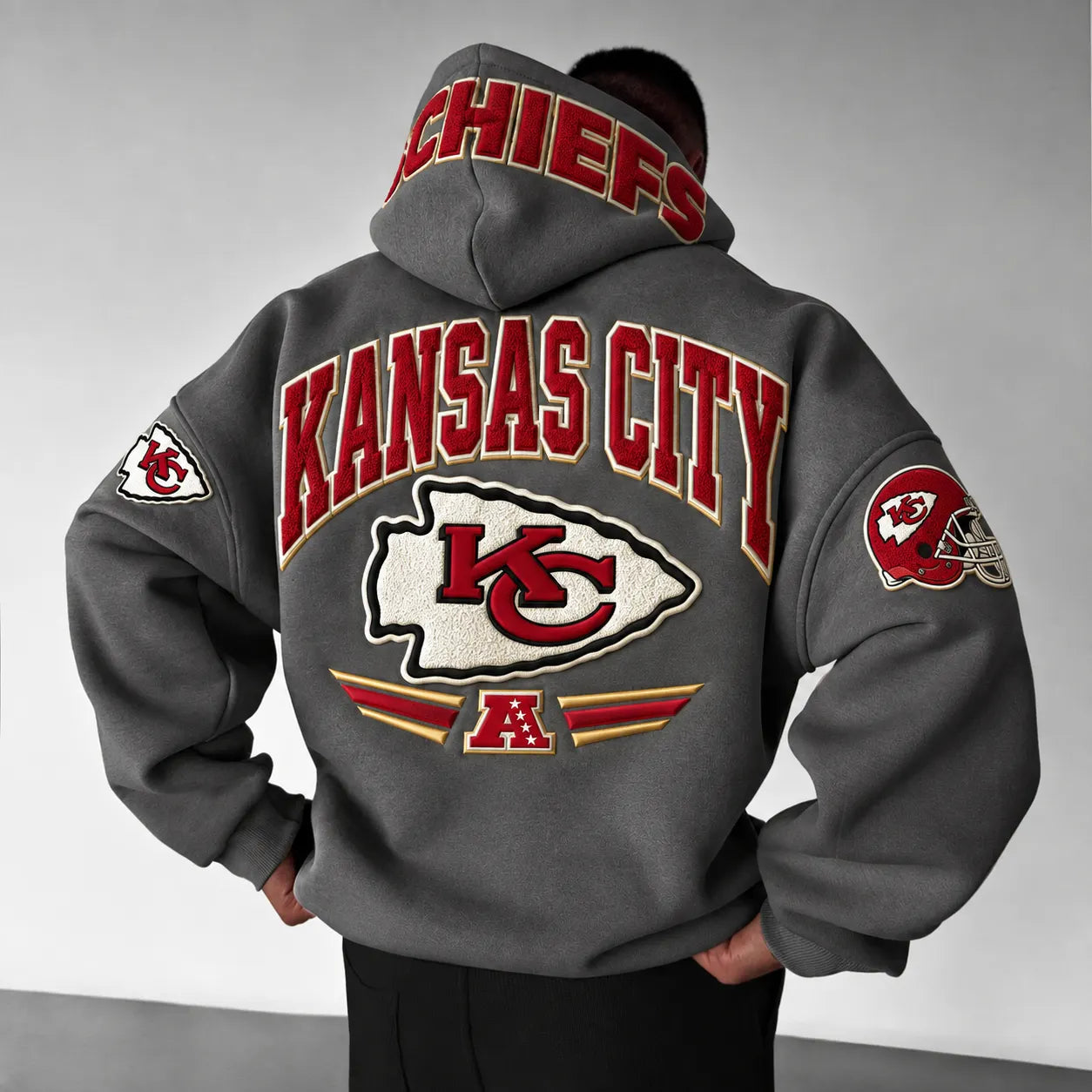 Rugby-print Hoodie
