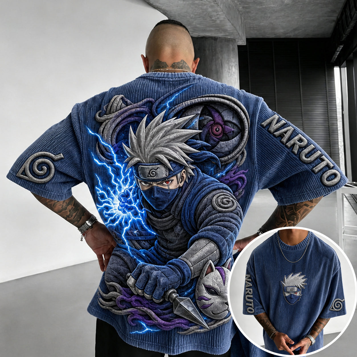 Unisex Anime-Style Retro Oversized T-Shirt