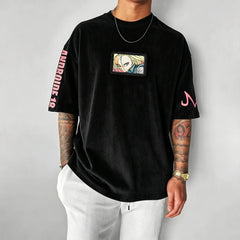 Unisex Anime-Style Retro Oversized T-Shirt