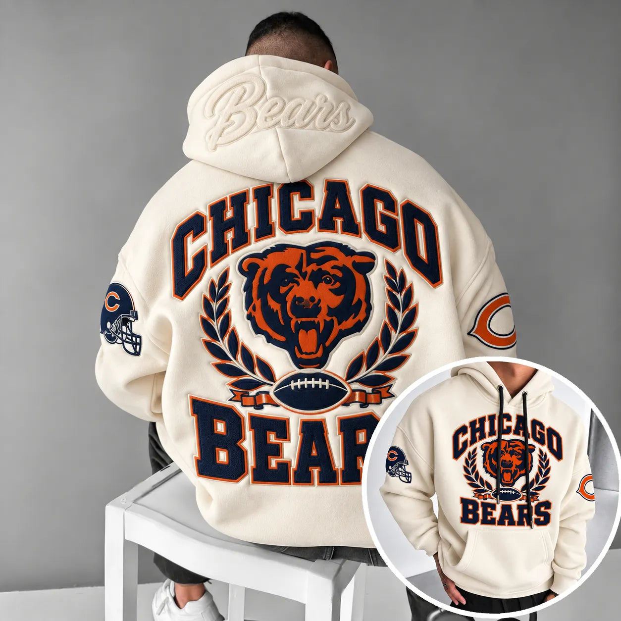 Rugby-print Hoodie