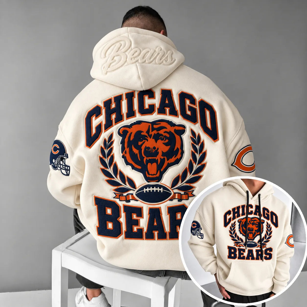 Rugby-print Hoodie