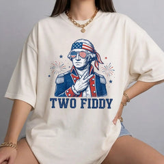 Two Fiddy George Washington T Shirt