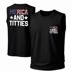 Merica And Titties Tank Top