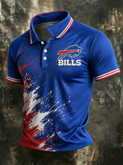 Men's Football Short-Sleeve Polo Shirt