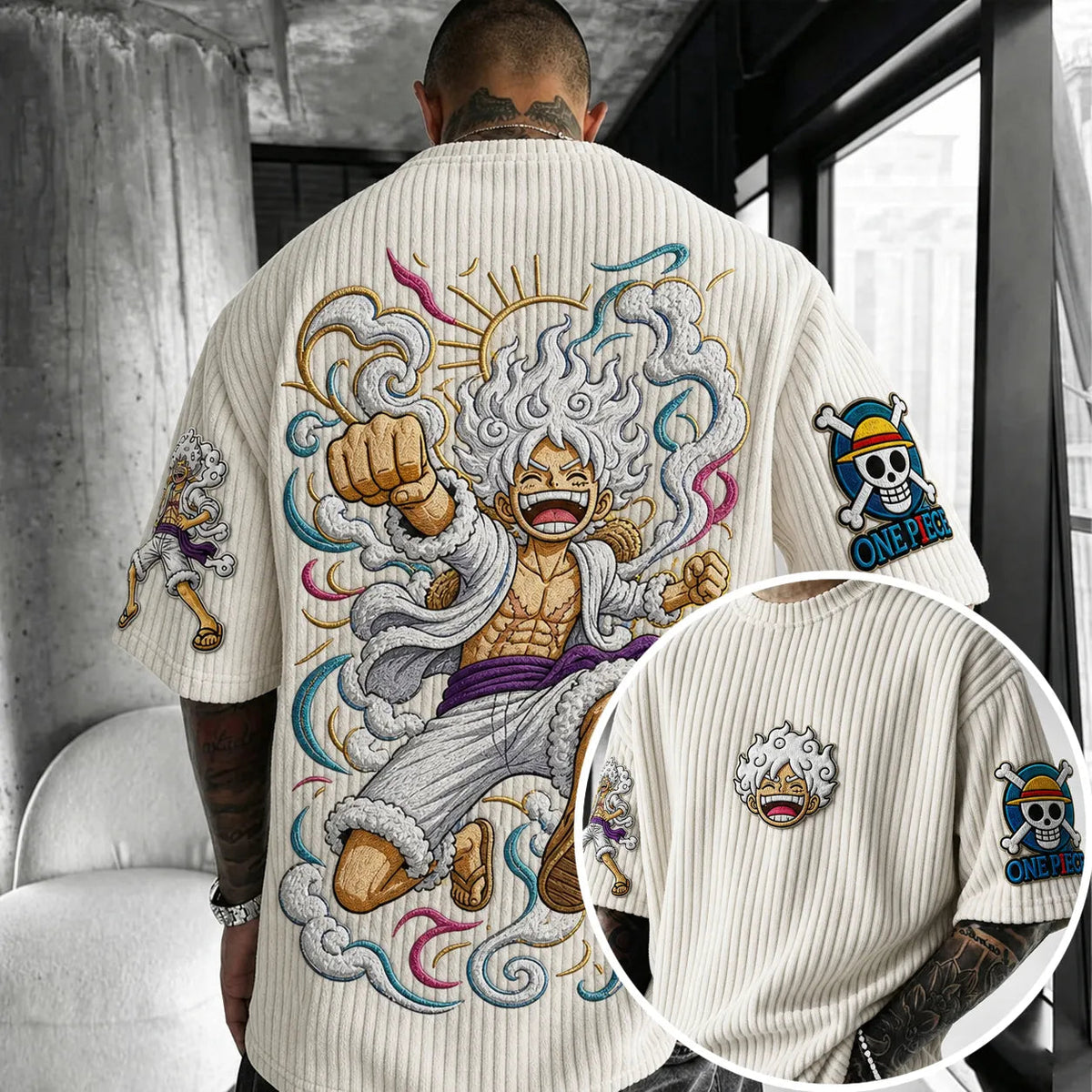 Unisex Anime-Style Retro Oversized T-Shirt