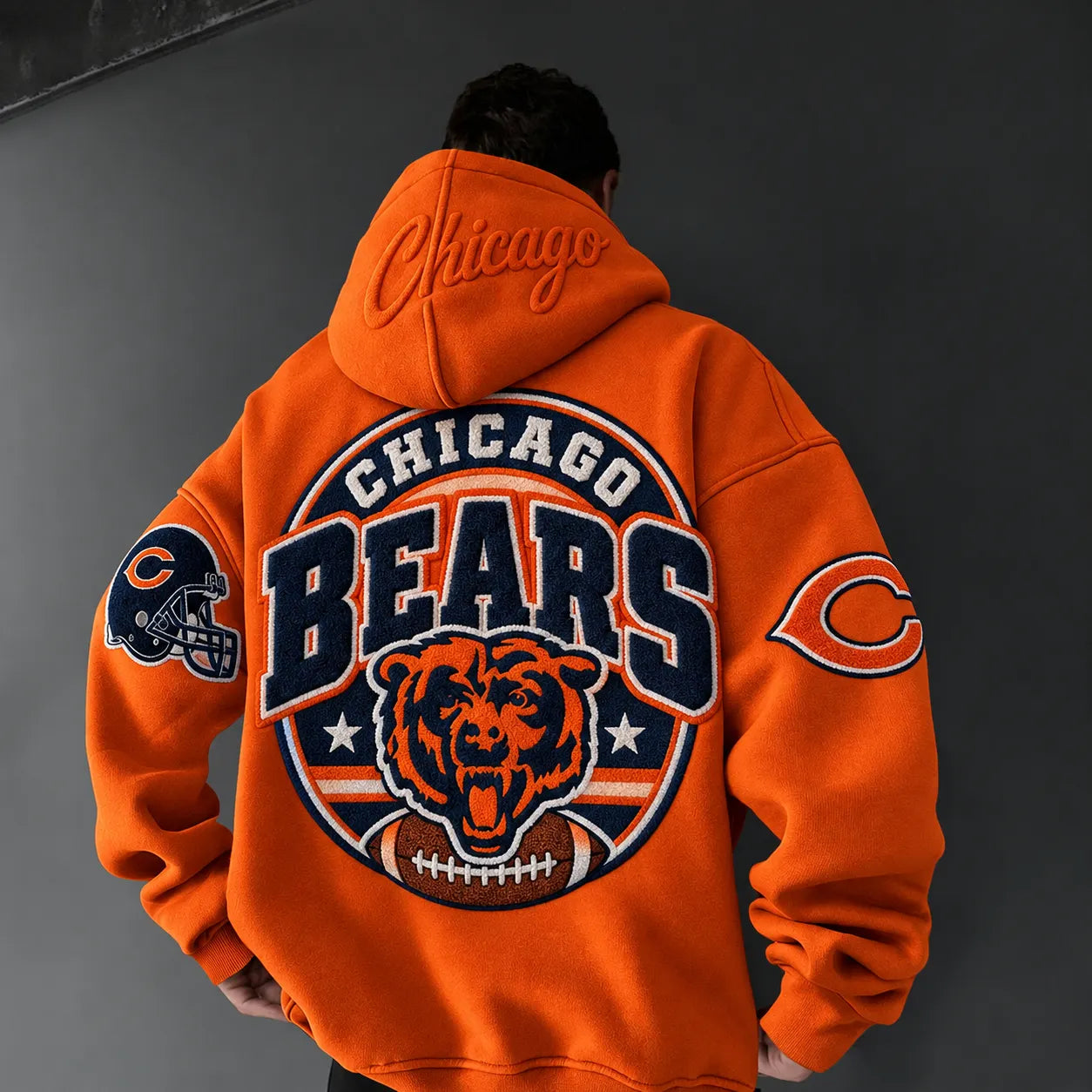 Rugby-print Hoodie