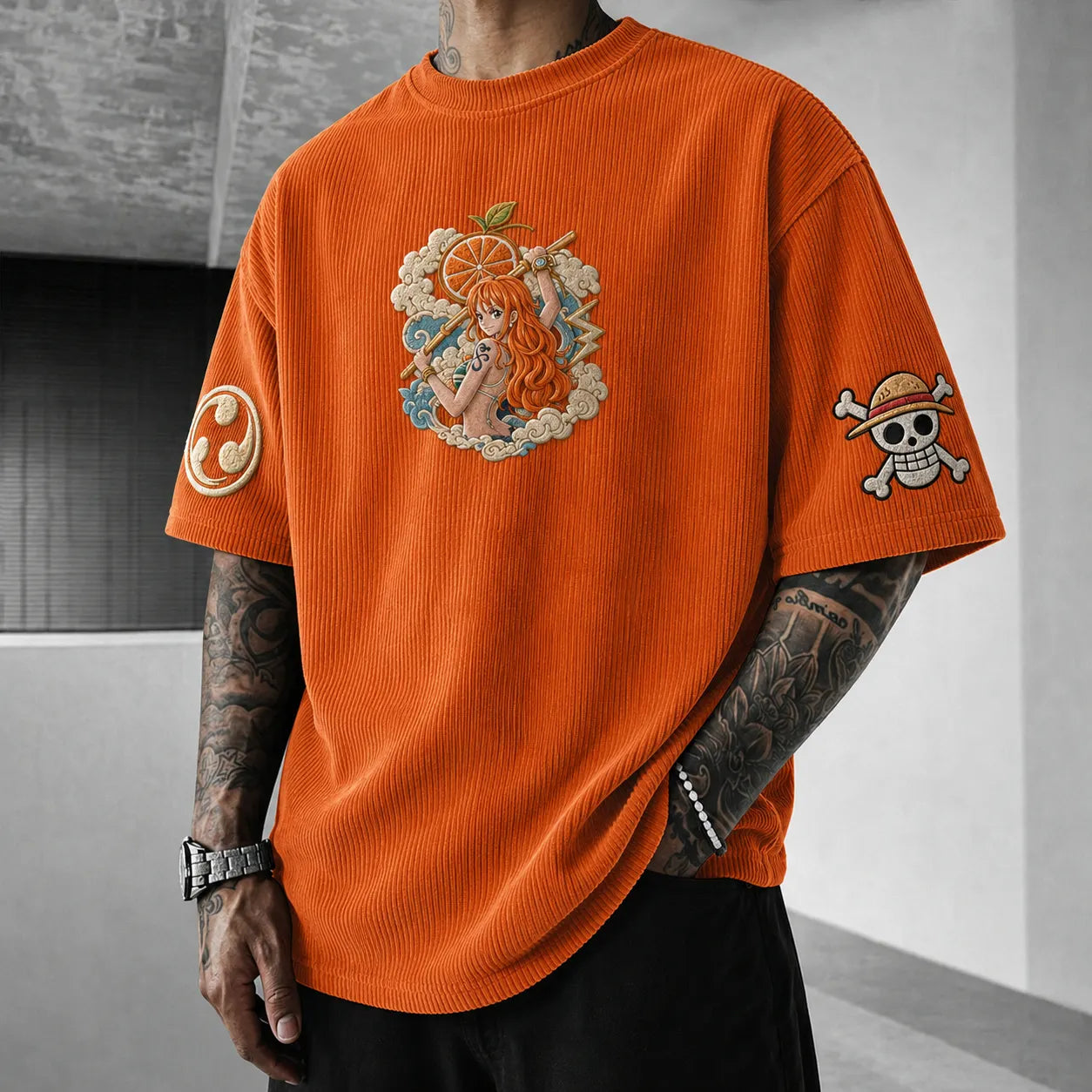 Unisex Anime-Style Retro Oversized T-Shirt