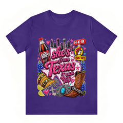 Shes From Texas I Can Tell - Texas Cowgirl Shirt