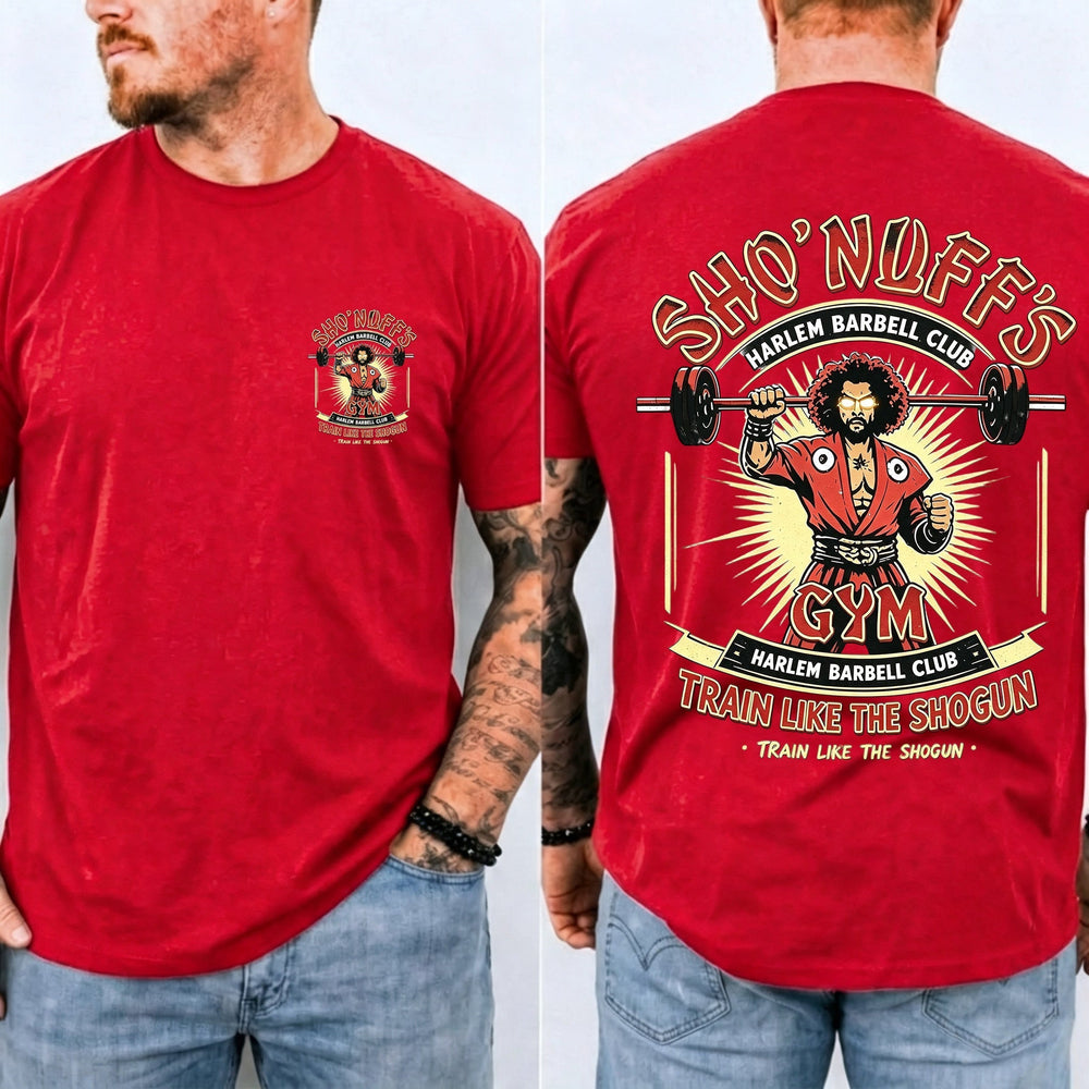 Sho' Nuff's Gym Double‑Sided Graphic T‑Shirt Retro Movie Tee