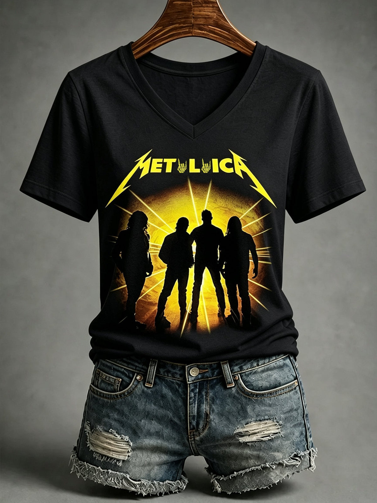 Women's Music Tour Print Casual T-shirt