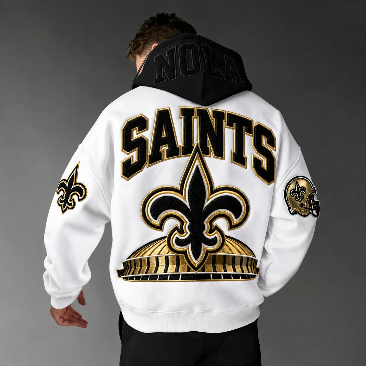 Rugby-print Hoodie