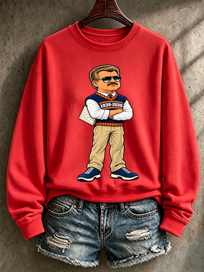 Women's Casual Printed Long-Sleeve Sweatshirt