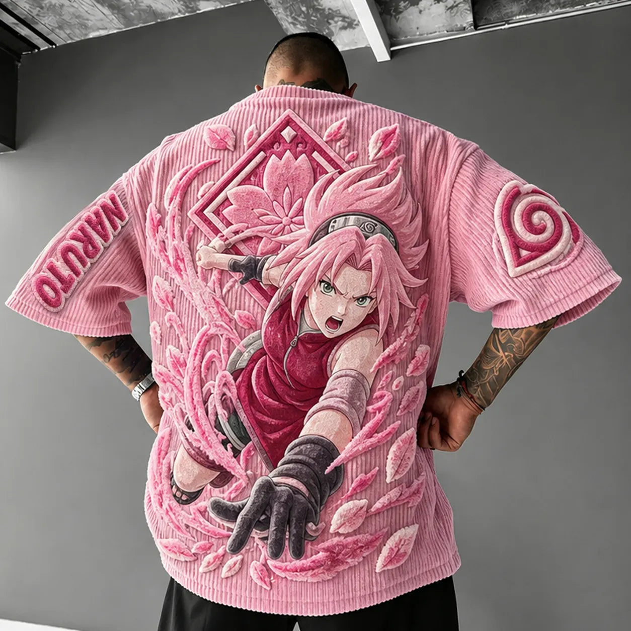 Unisex Anime-Style Retro Oversized T-Shirt