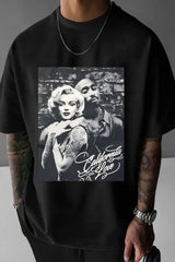 Marilyn Monroe and Tupac Shakur Graphic Tee For Men